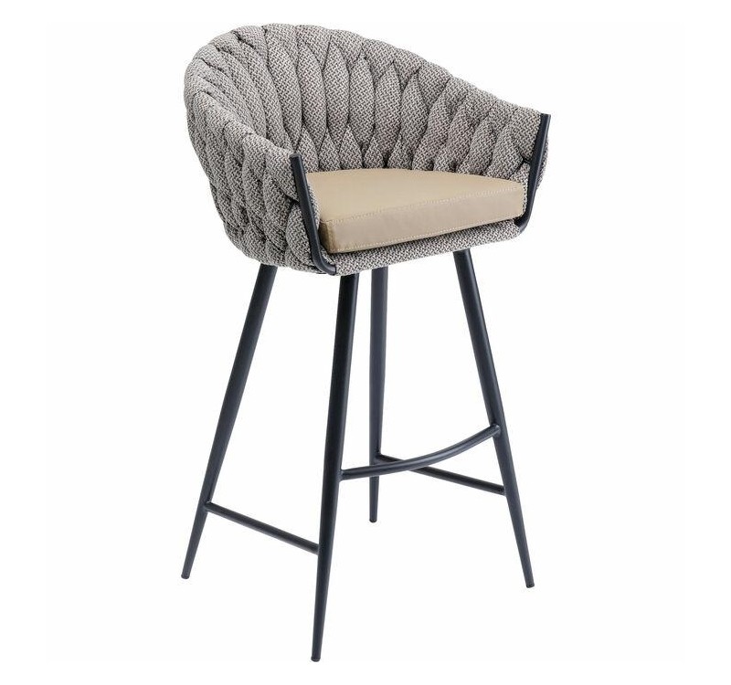 KARE krzesło barowe KNOT brązowe