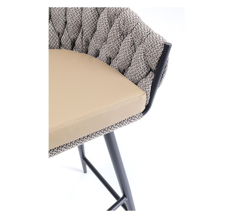 KARE krzesło barowe KNOT brązowe