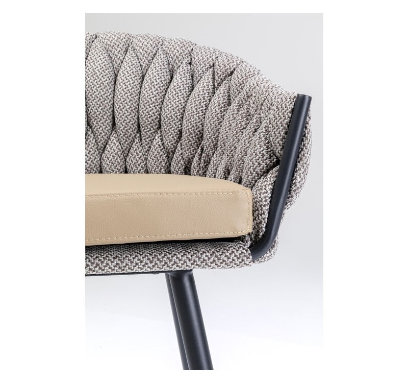 KARE krzesło barowe KNOT brązowe