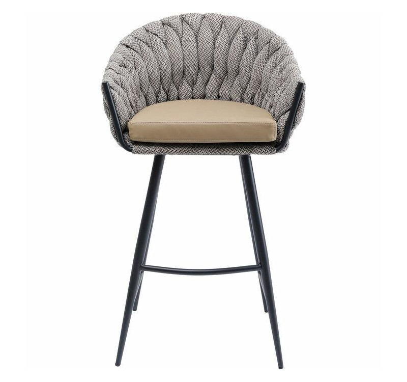 KARE krzesło barowe KNOT brązowe