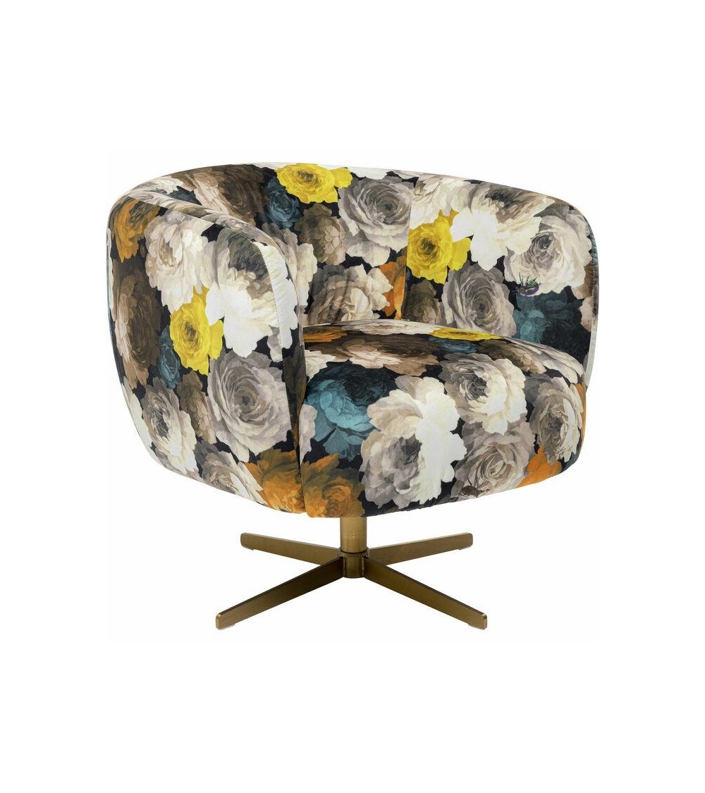 KARE fotel obrotowy PEONY FLOWER