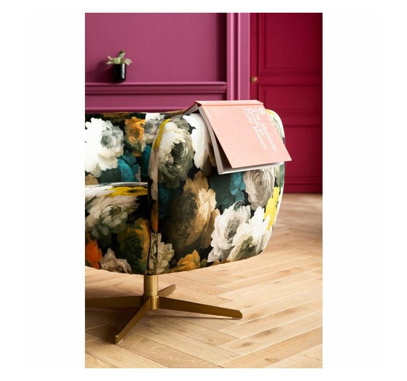 KARE fotel obrotowy PEONY FLOWER