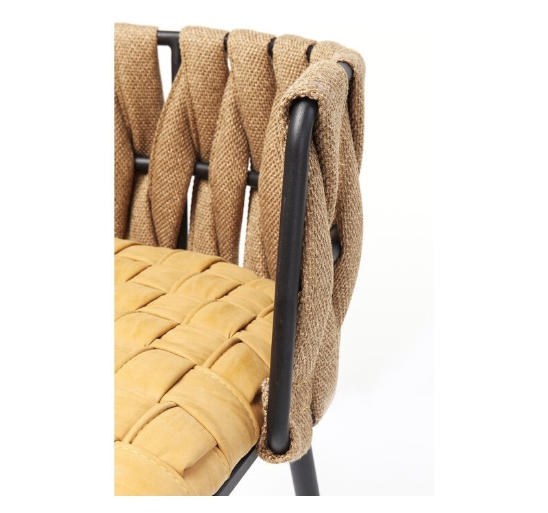 KARE krzesło barowe CHEERIO żółte