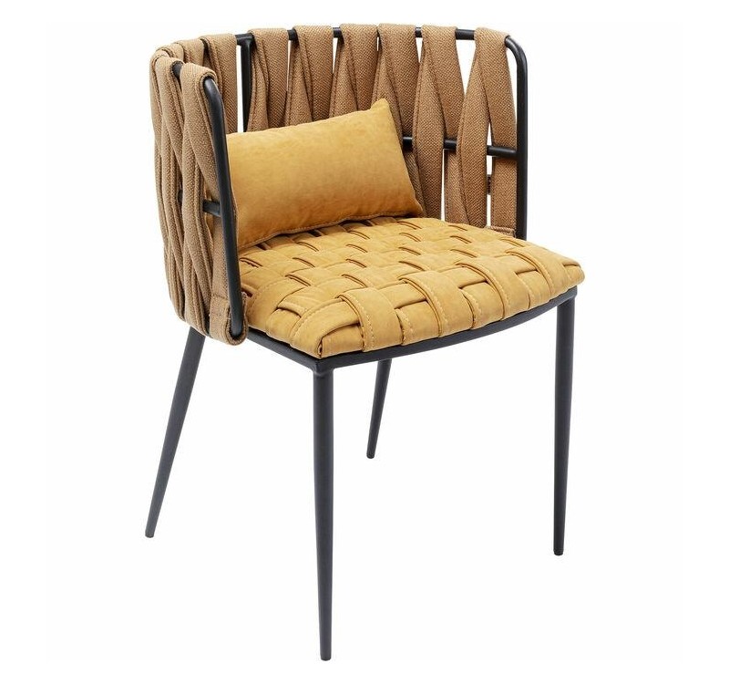 KARE krzesło CHEERIO żółte