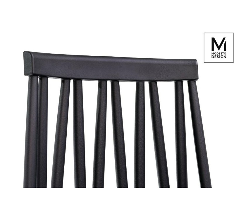 MODESTO krzesło TRAK czarne - polipropylen, metal