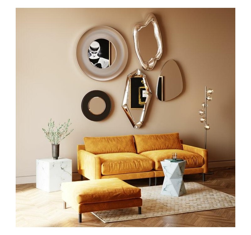 KARE lustro ścienne HOLOGRAM 117x68 cm srebrne