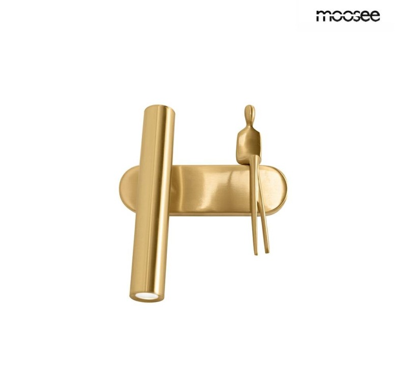 MOOSEE lampa ścienna BOY TUBE L złota