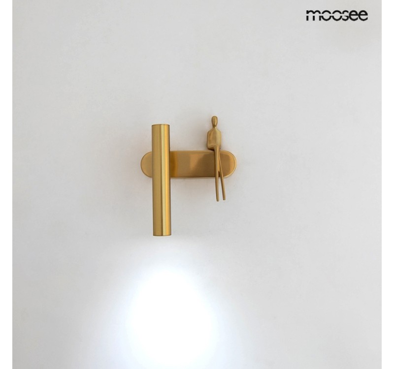 MOOSEE lampa ścienna BOY TUBE L złota