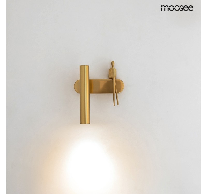 MOOSEE lampa ścienna BOY TUBE L złota