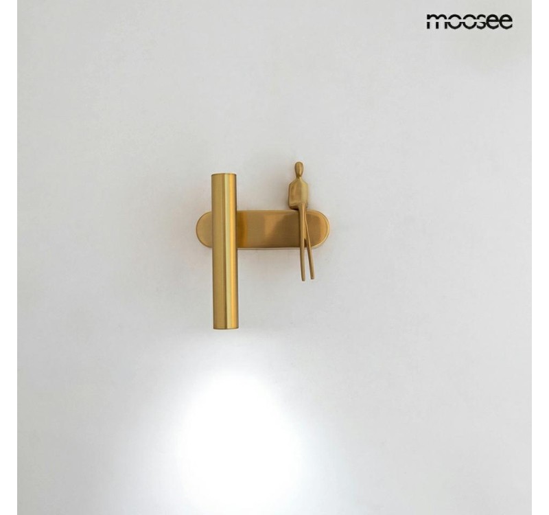 MOOSEE lampa ścienna BOY TUBE L złota