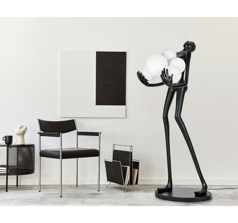 MOOSEE lampa podłogowa HUMAN PREMIUM -    włókno szklane, szkło