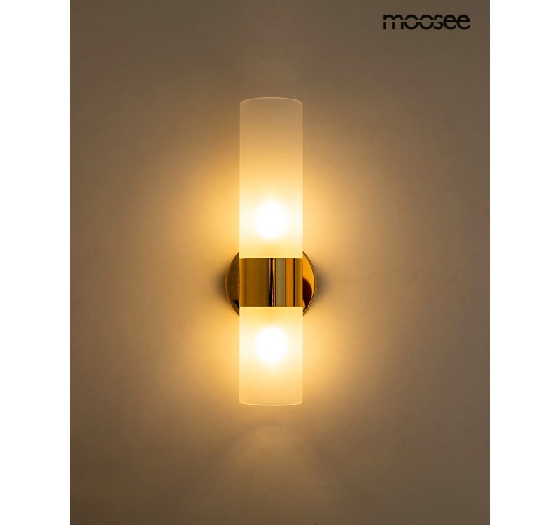 MOOSEE lampa ścienna TUBS złota