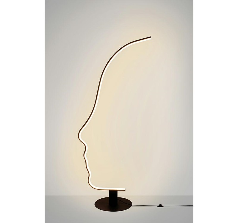 Lampa podłogowa FACE FLOOR czarna