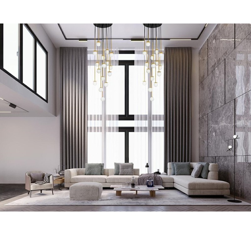 MOOSEE lampa wisząca CANNON DISC 16       złota