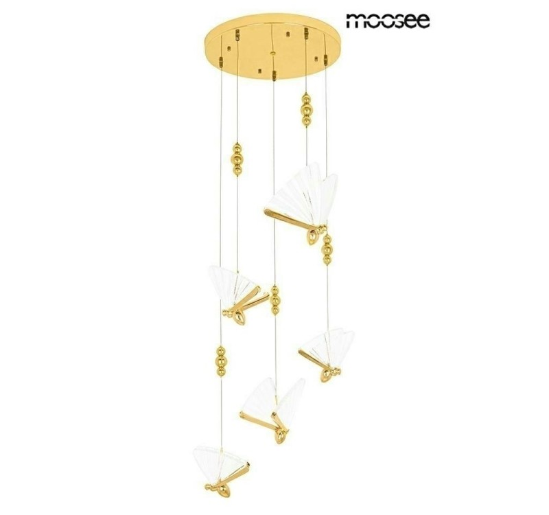 MOOSEE lampa wisząca BUTTERFLY DISC 5     złota