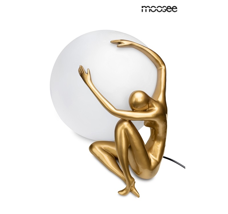 MOOSEE lampa stołowa UOMO 50 złota