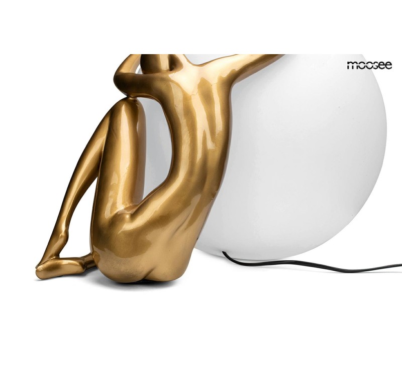 MOOSEE lampa stołowa UOMO 50 złota