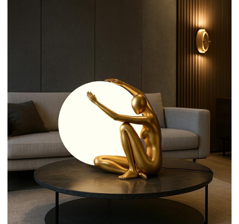 MOOSEE lampa stołowa UOMO 50 złota