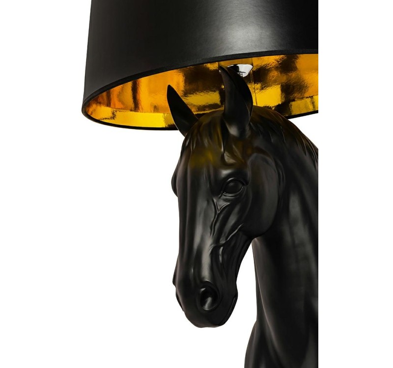 MOOSEE lampa podłogowa KOŃ HORSE STAND    S czarna - włókno szklane