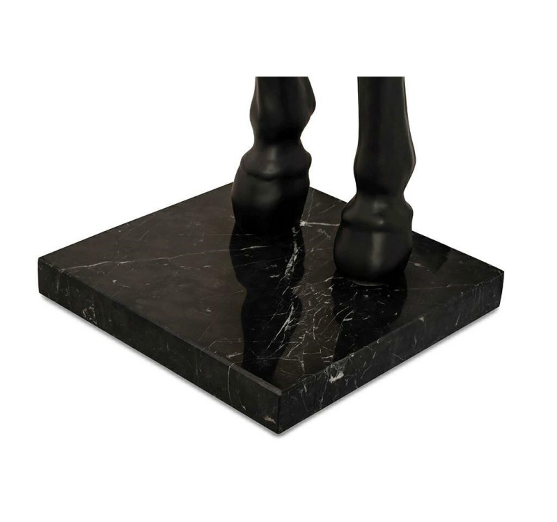 MOOSEE lampa podłogowa KOŃ HORSE STAND    S czarna - włókno szklane