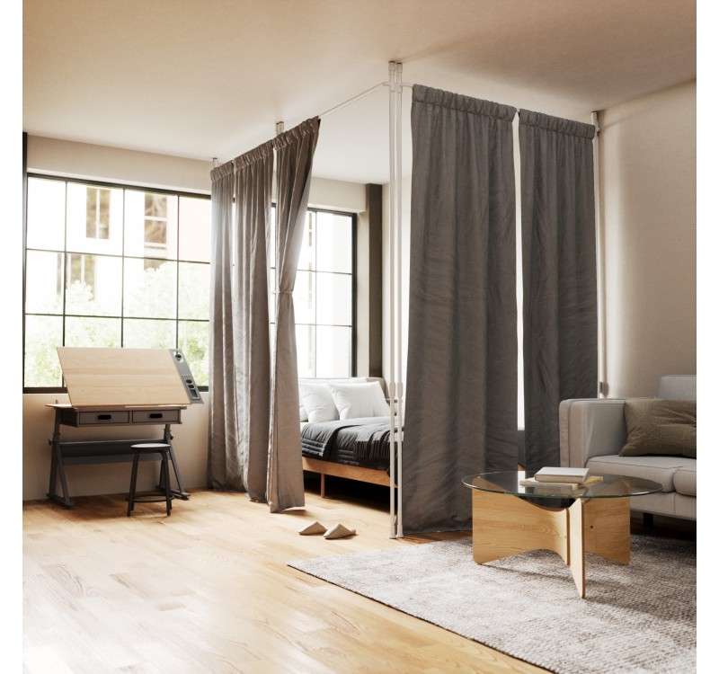 UMBRA karnisz ANYWHERE biały