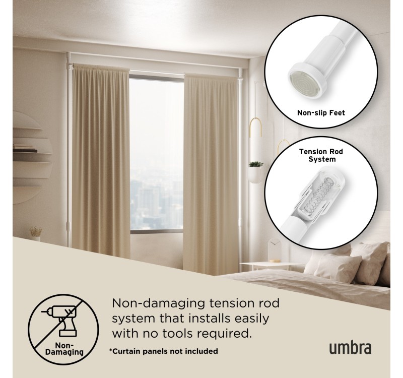 UMBRA karnisz ANYWHERE biały