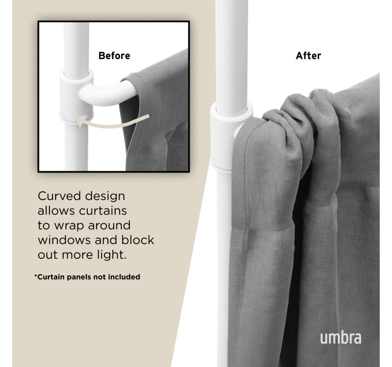 UMBRA karnisz ANYWHERE biały