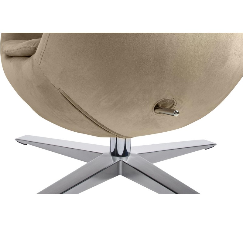 Fotel EGG SZEROKI VELVET khaki