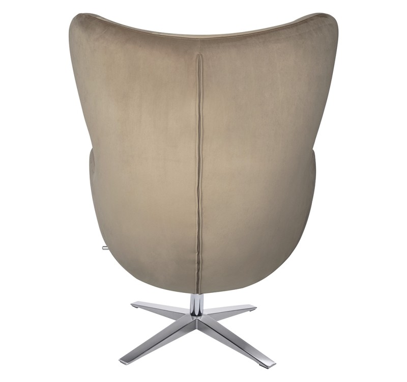 Fotel EGG SZEROKI VELVET khaki