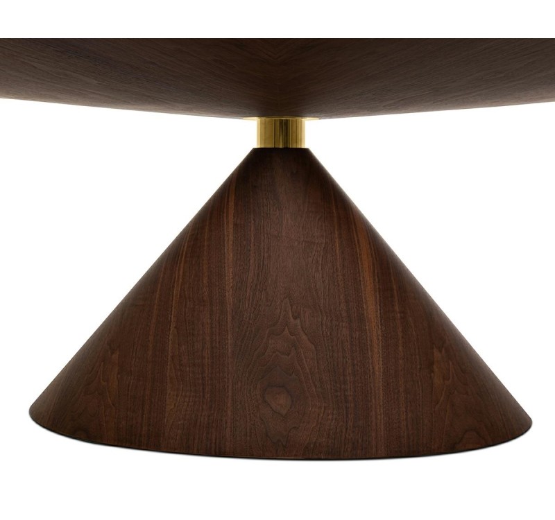 Stół UFO orzech / naturalny fornir