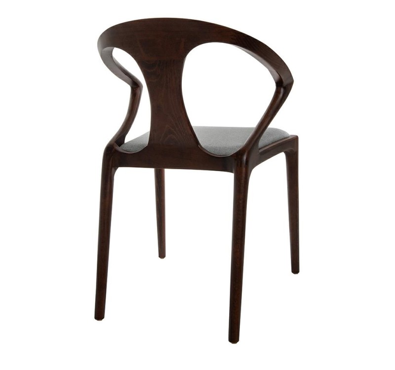 Krzesło INEZ orzech / szare