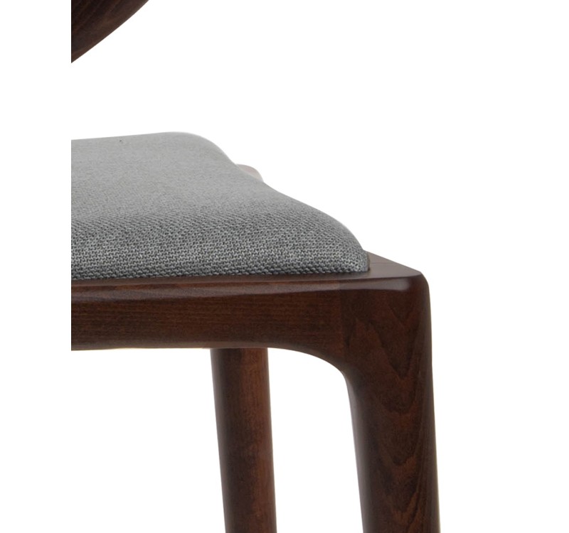 Krzesło INEZ orzech / szare