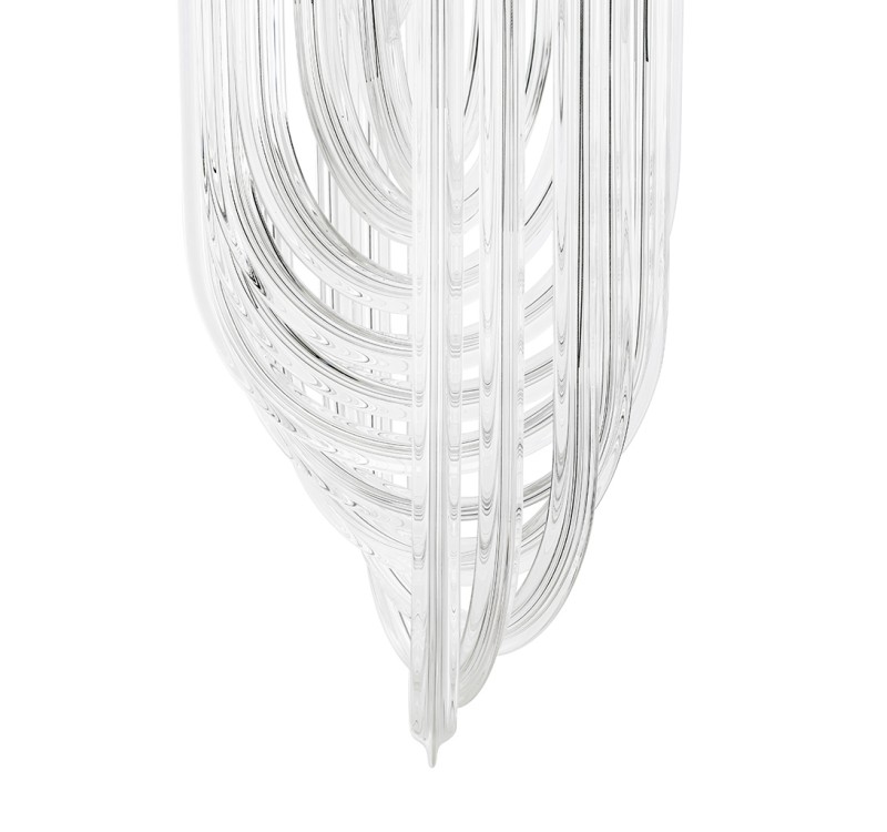 Lampa wisząca MURANO S chrom - szkło, metal