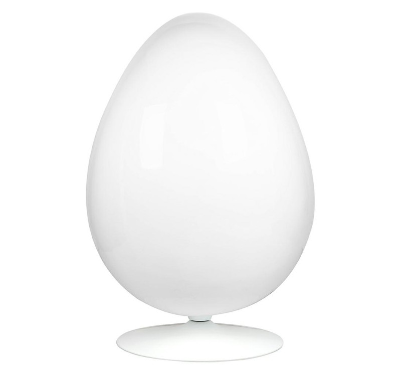 Fotel OVALIA biało-niebieski - włókno szklane